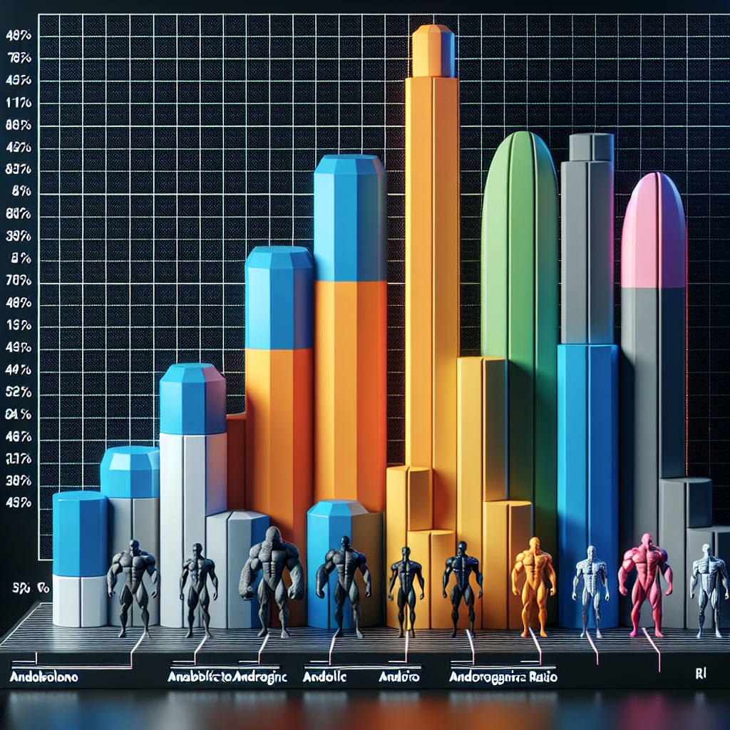 Anabolic-to-androgenic ratio of trestolone compared to others