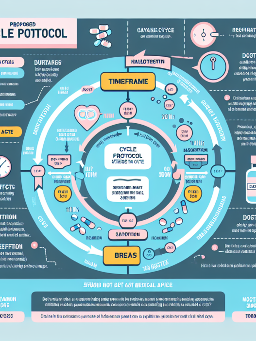 Women's cycle protocol for halotestin